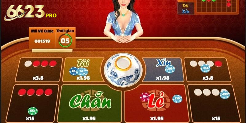Hướng Dẫn Chơi Xóc Đĩa 6623 Chuẩn Xác Cho Người Mới 4 Người chơi đặt cược chẵn lẻ dựa vào kết quả đồng xu